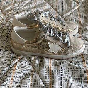 Gold star sneakers